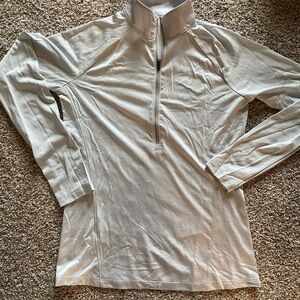 Nike Light Gray Quarter-Zip Pullover